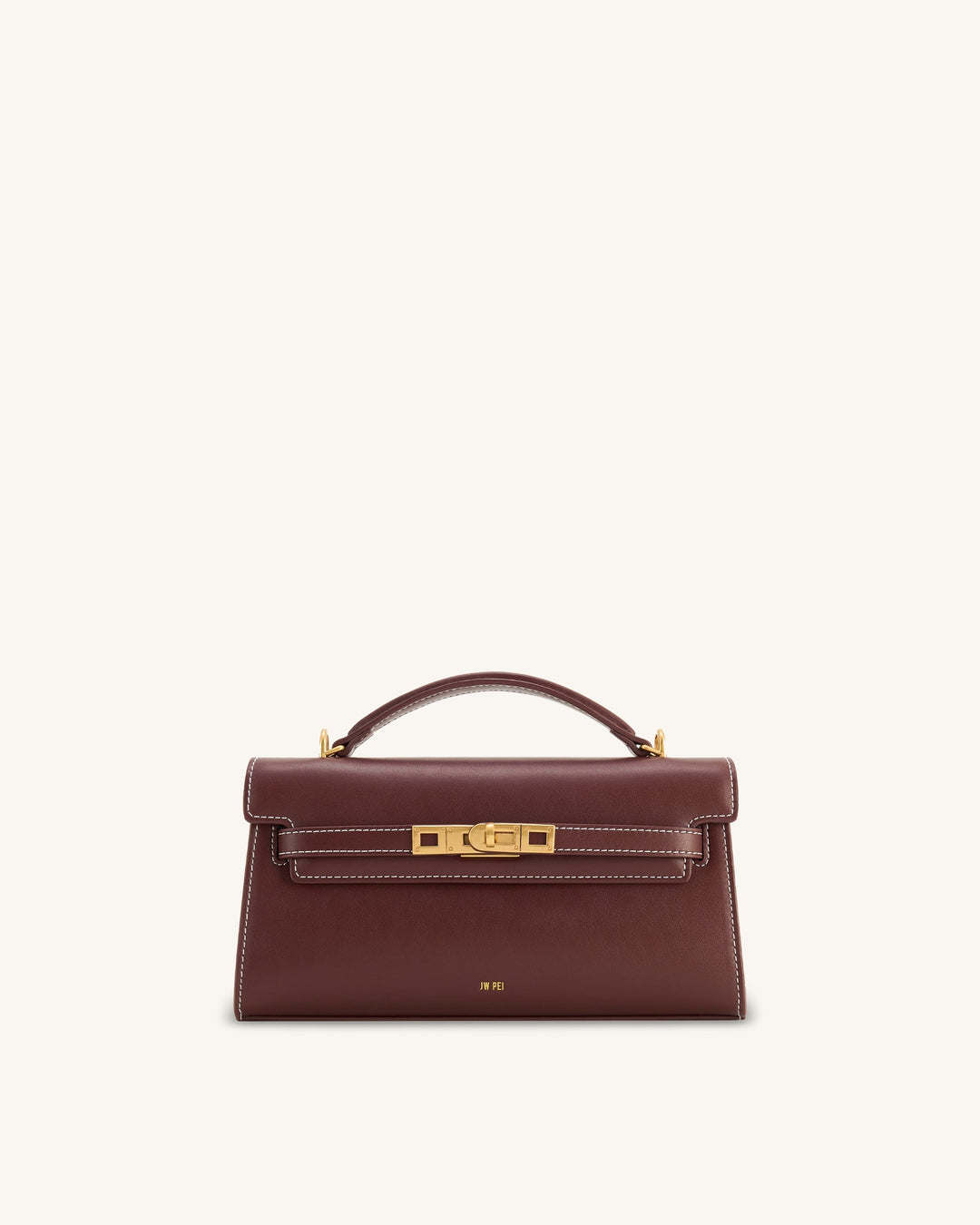 Noor | Reddish Brown Top Handle Bag