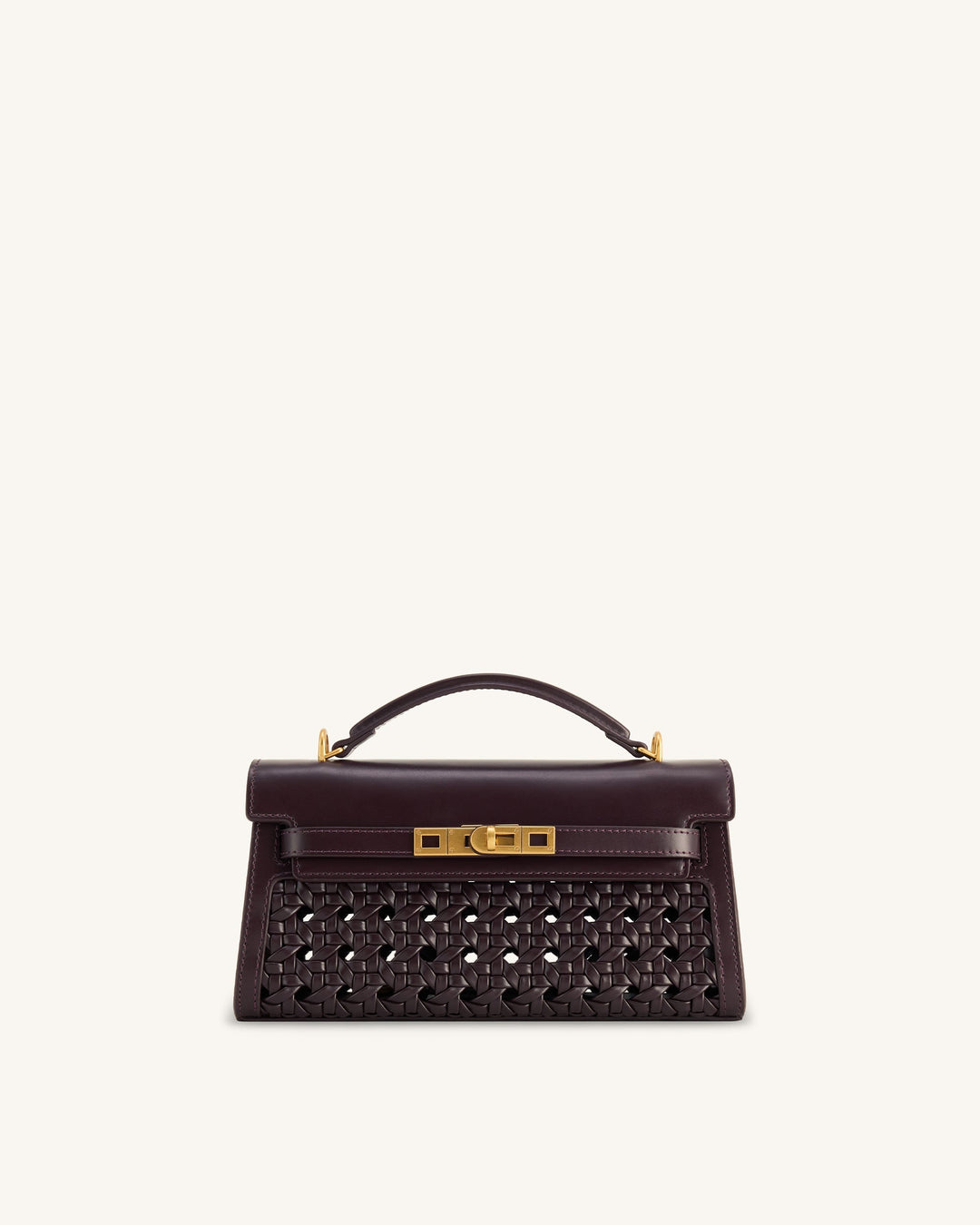Noor | Dark Red Top Handle Bag