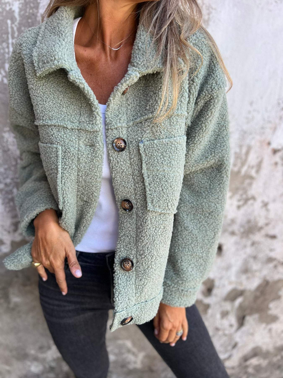 Sofia – Teddy Fleece Spring Coat — Jarah Melbourne