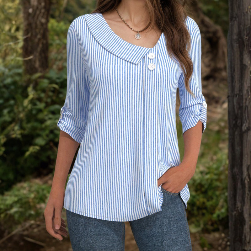 Fern striped blouse — Jarah Melbourne