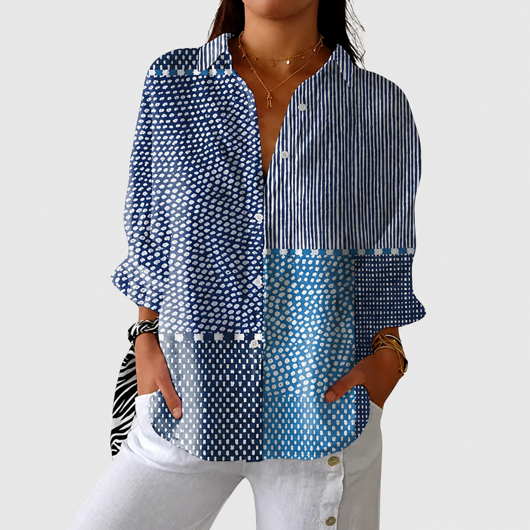 Elowen colourful print blouse — Jarah Melbourne
