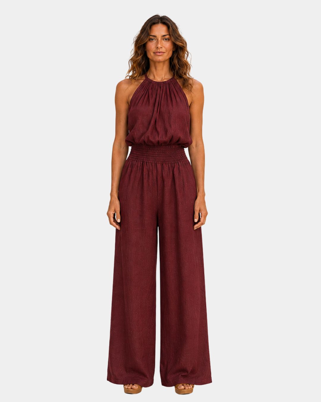 Giselle | Halter Jumpsuit — Jarah Melbourne