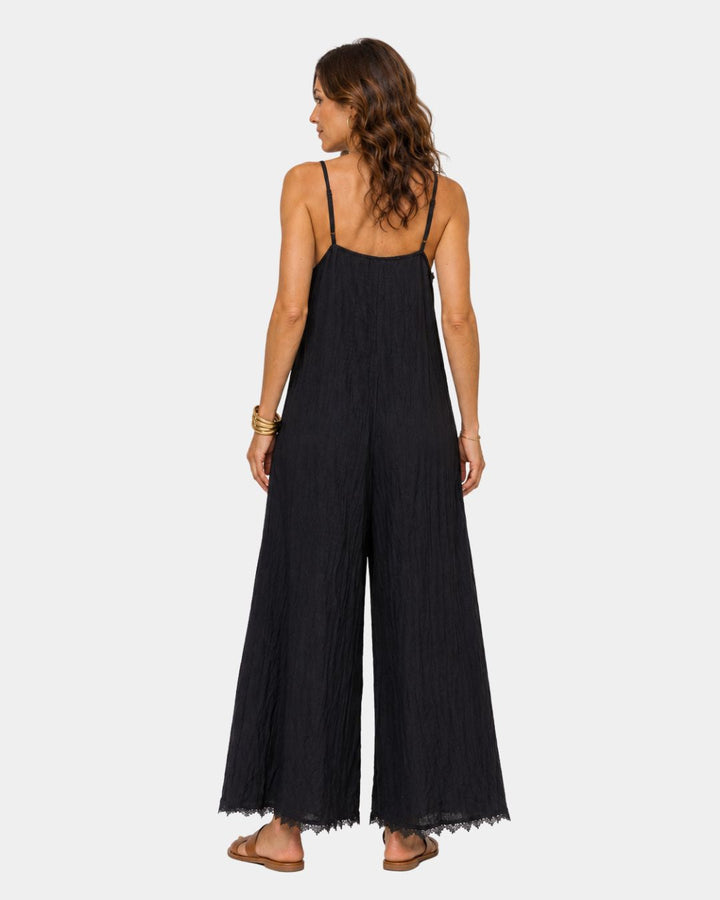 Orla | Lace-Trim Jumpsuit — Jarah Melbourne