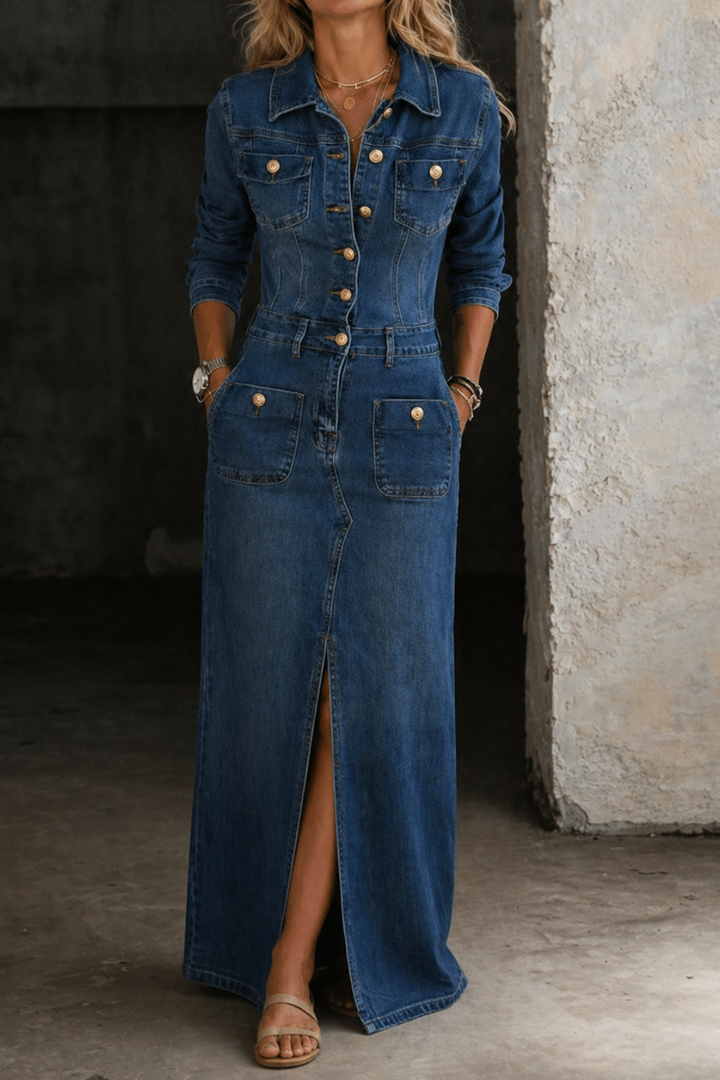 Leila | Classic Denim Dress — Jarah Melbourne