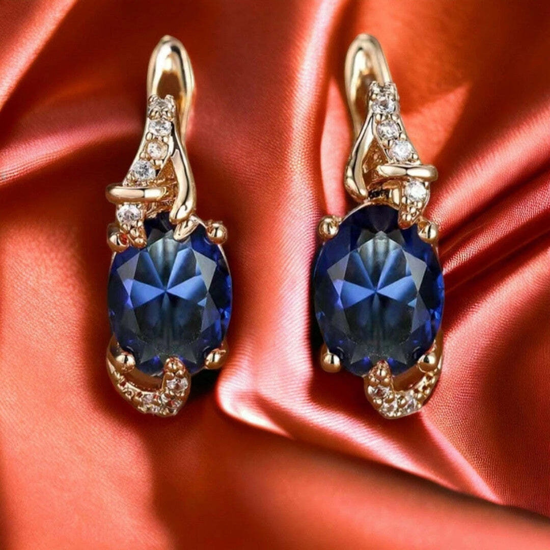 Hazel | Regal Midnight Drop Earrings