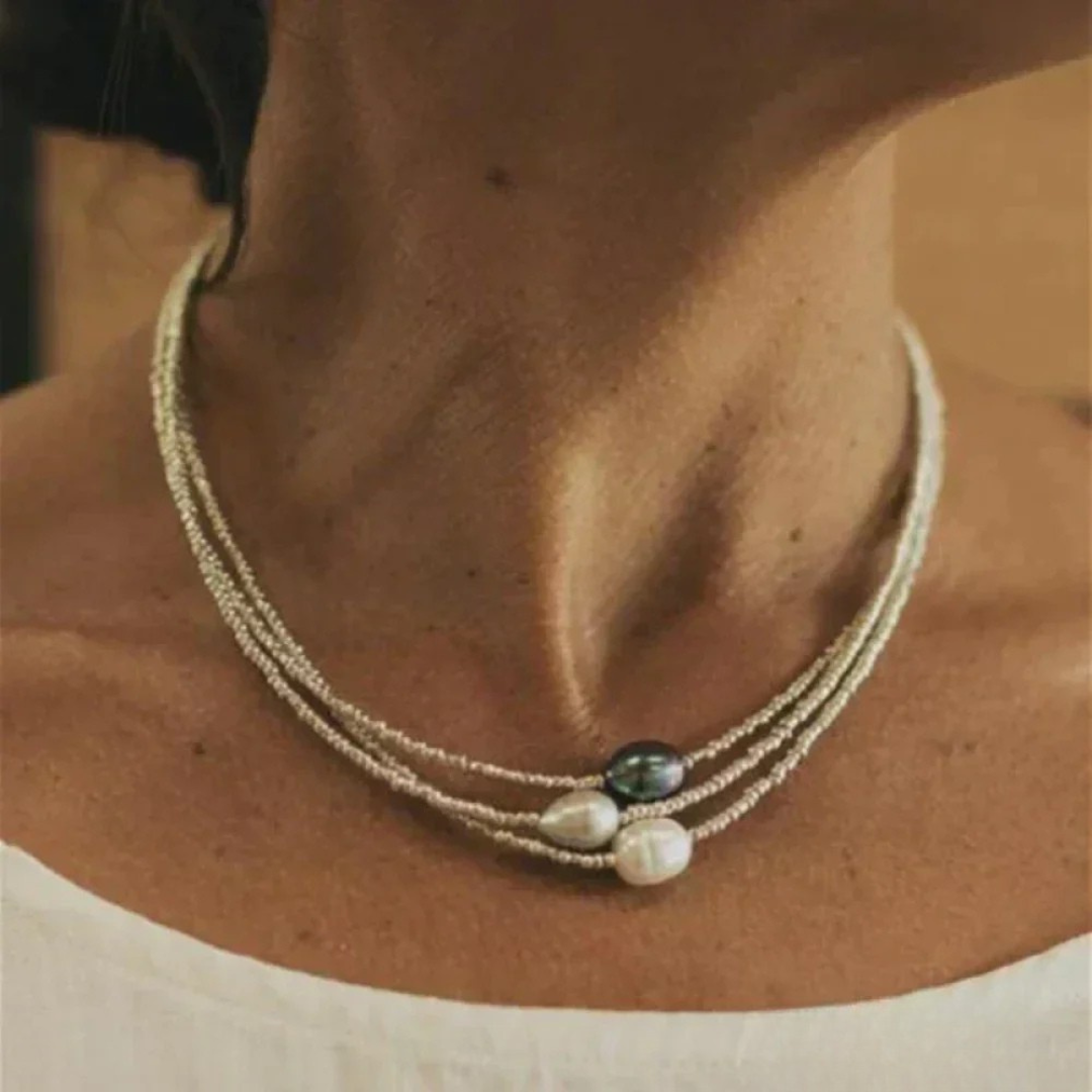 Mia | Antique Style Pearl Necklace