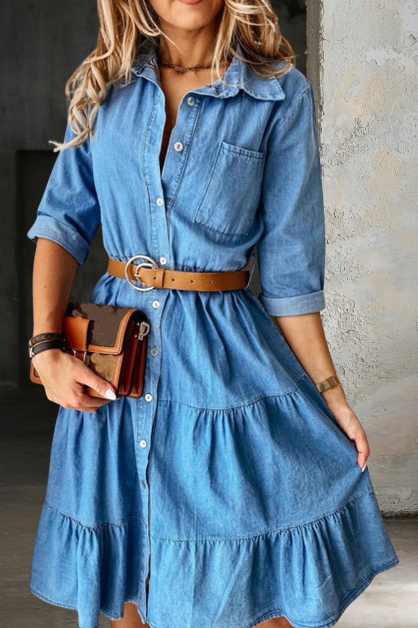 Barbara | Casual and Elegant Denim Dress — Jarah Melbourne