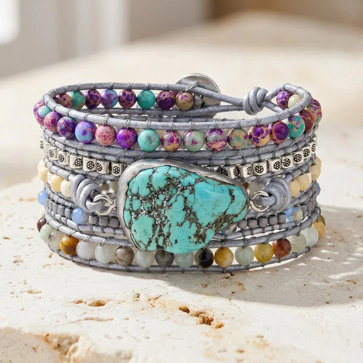 Turquoise Healing Bracelet - Vegan Friendly