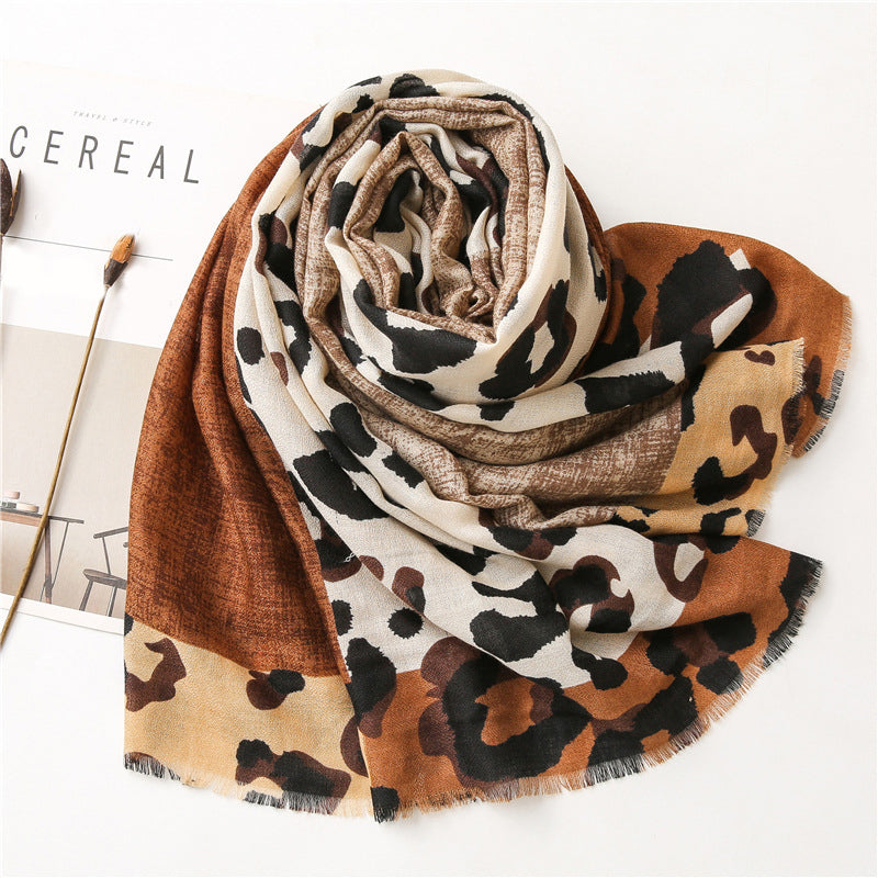 Briar | Casual Leopard Print Scarf