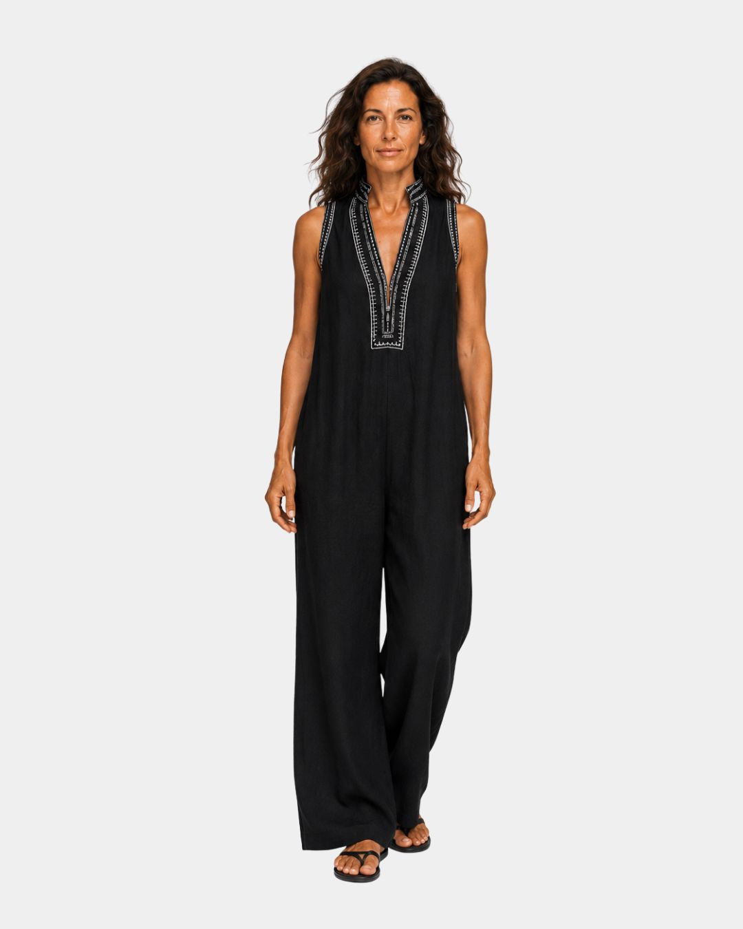 Cleo | Embroidered Jumpsuit — Jarah Melbourne