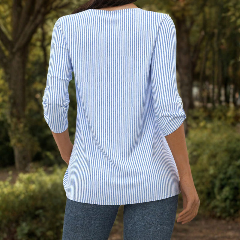 Fern striped blouse — Jarah Melbourne