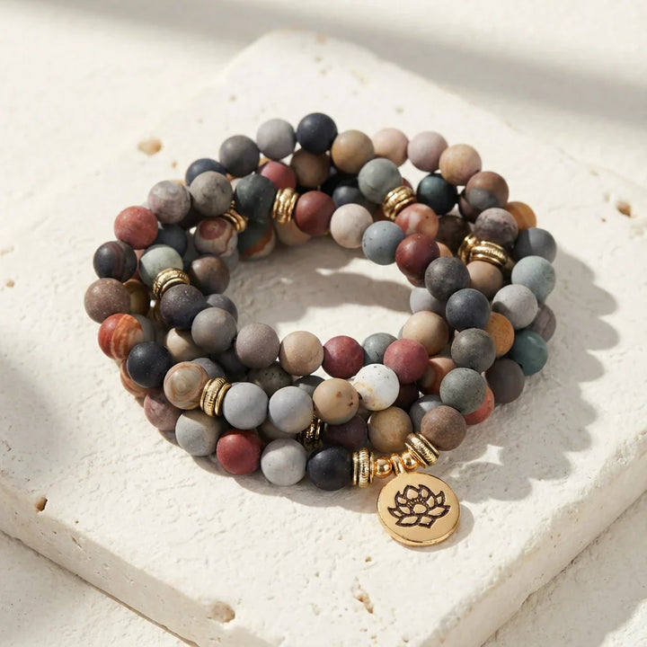 Iris | Stress Relieving Jasper Mala