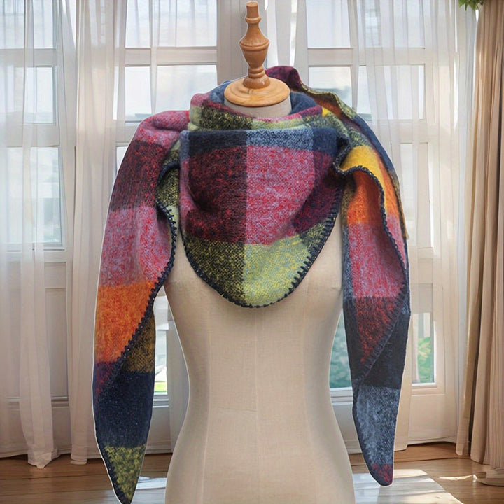 Freya | Warm Plaid Scarf