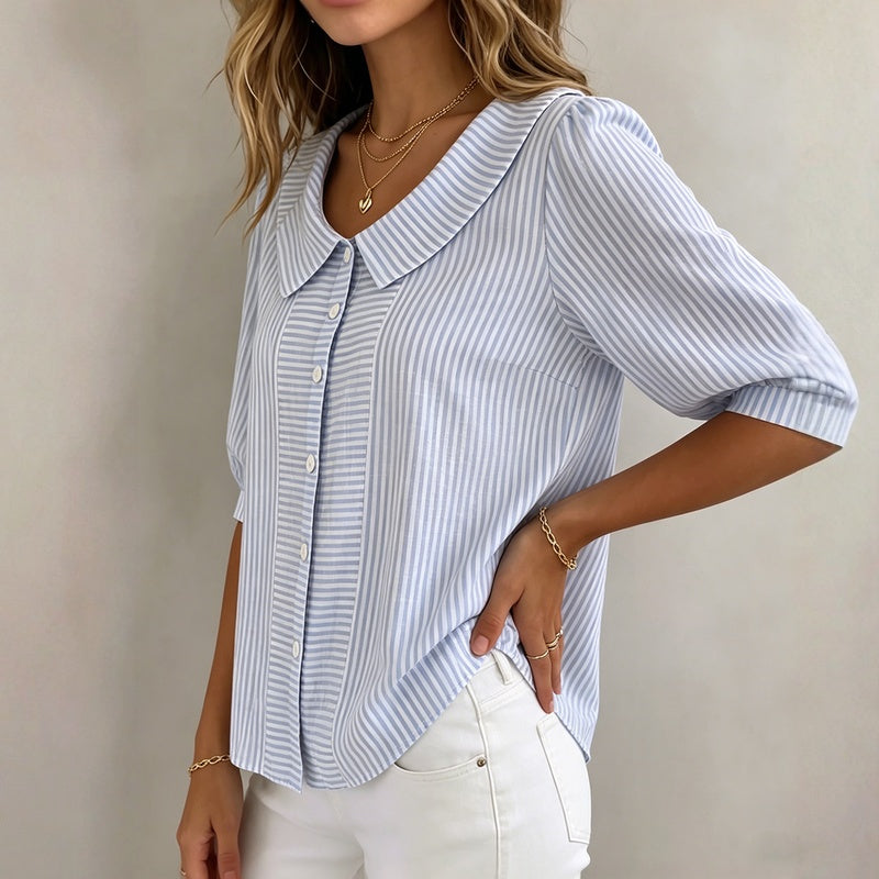 Wren striped blouse — Jarah Melbourne