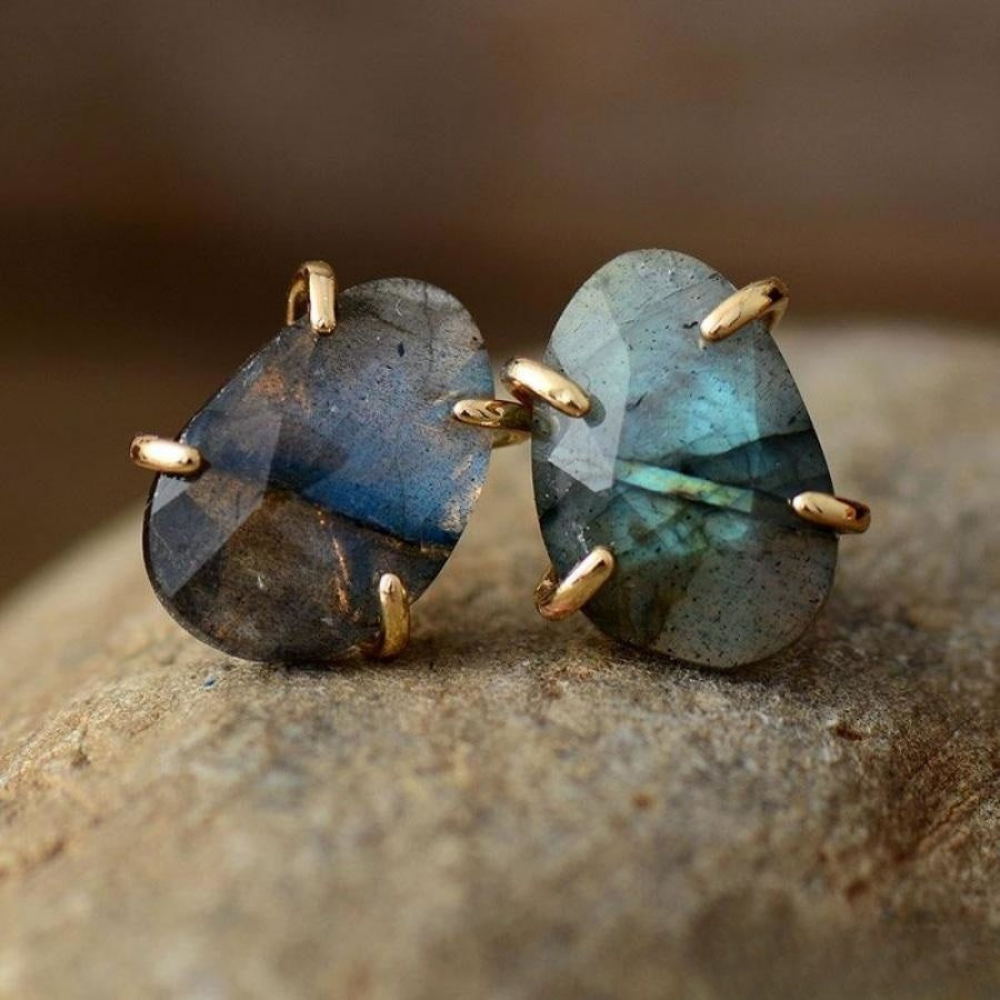 Sage | Spiritual Labradorite Stud Earrings