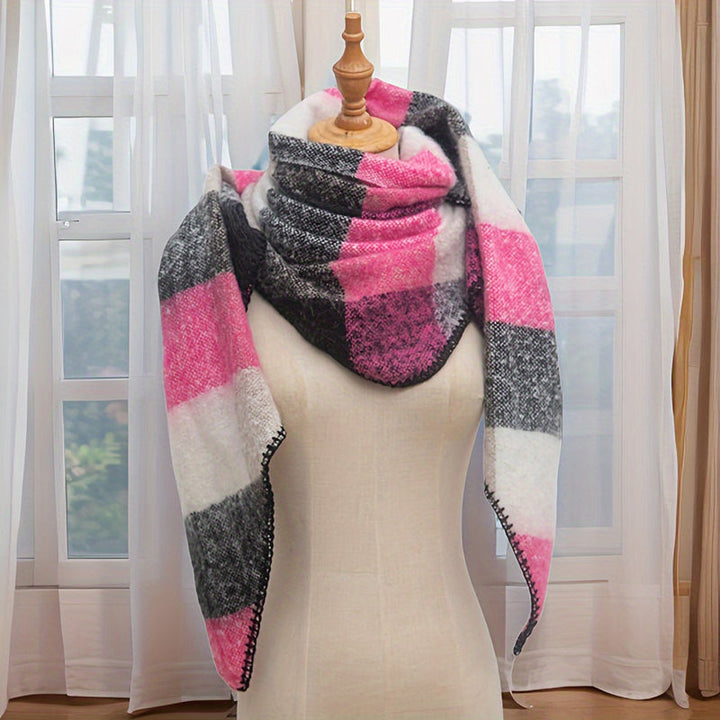 Freya | Warm Plaid Scarf