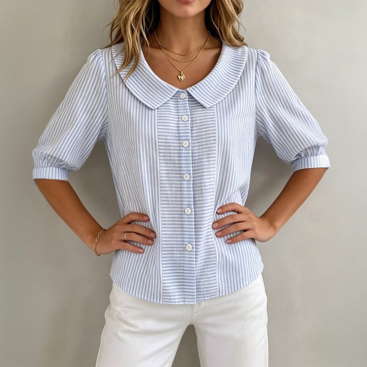 Wren striped blouse — Jarah Melbourne