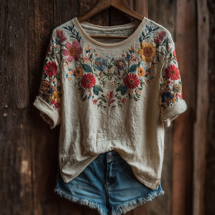 Briar | Vintage T-Shirt with Floral Print