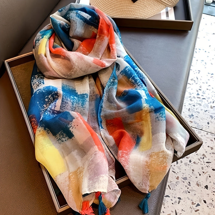 Iris | Vintage Colourful Scarf