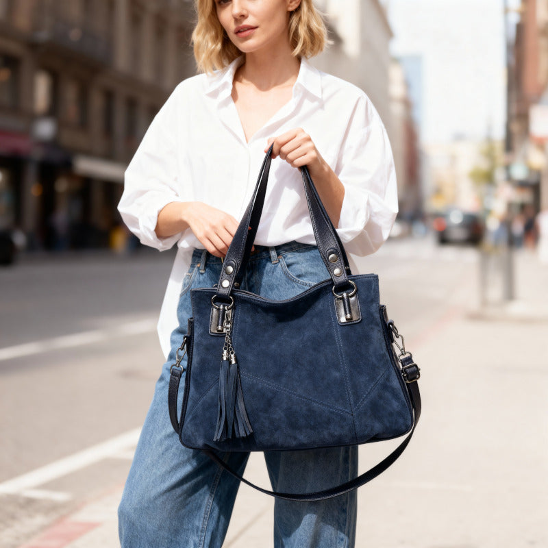 Tallinn | Suede Handbag — Jarah Melbourne
