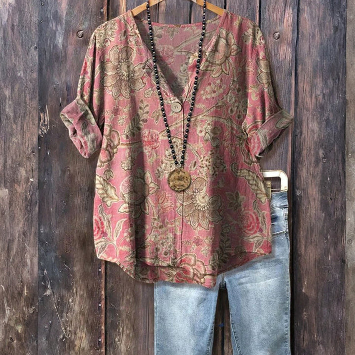 Nora | Vintage Blouse with Floral Print