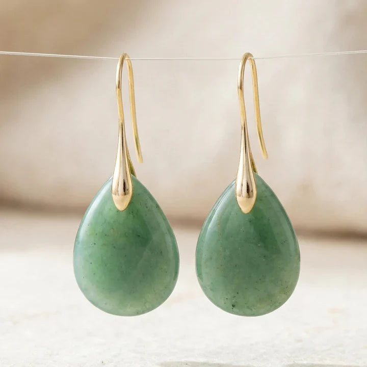 Sienna | Prosperity Aventurine Earrings