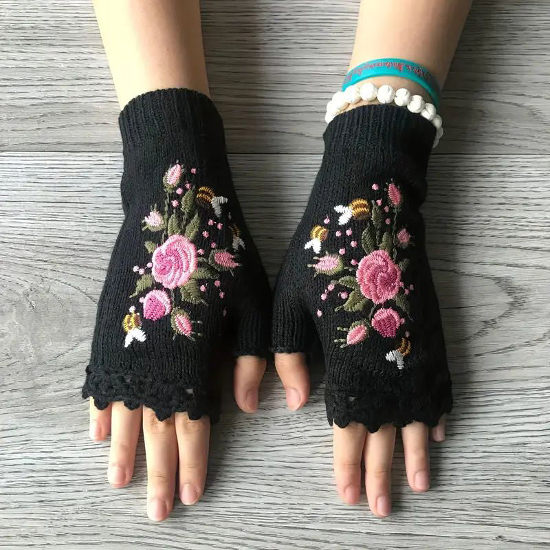 Flora warm winter gloves — Jarah Melbourne