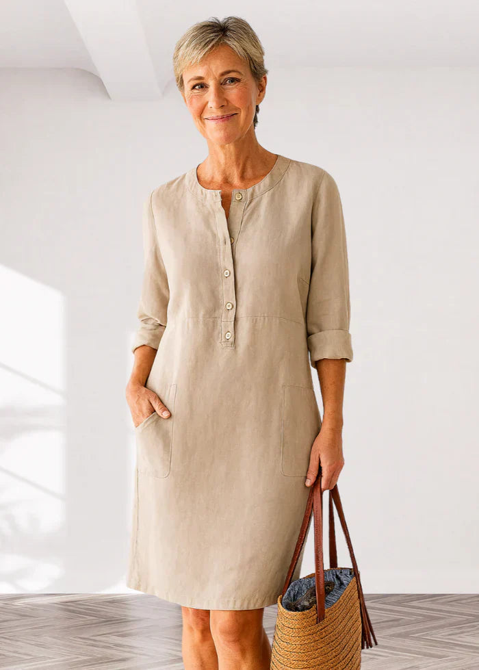 EVI | Casual Women's Dress with Loose Fit and Timeless Look for Every Day