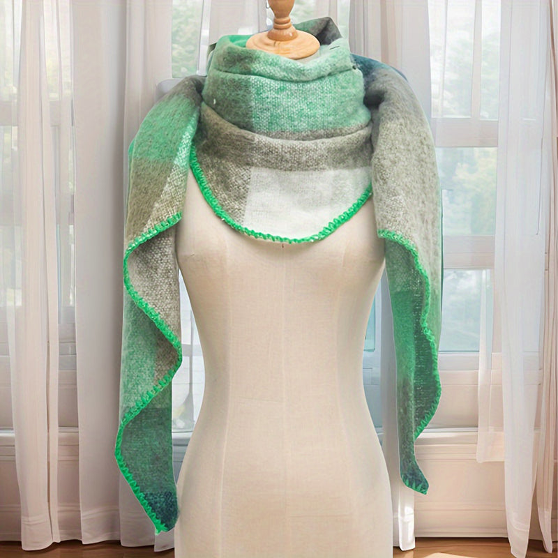 Freya | Warm Plaid Scarf