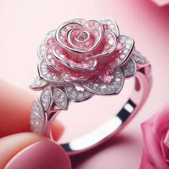 Iris | Exotic Flower Ring in Silver