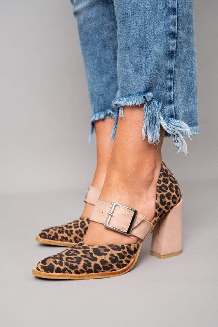 Ginevra | Bold Leopard Print Block Heels