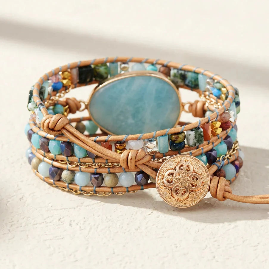 Isla | Vegan Amazonite Charm Bracelet