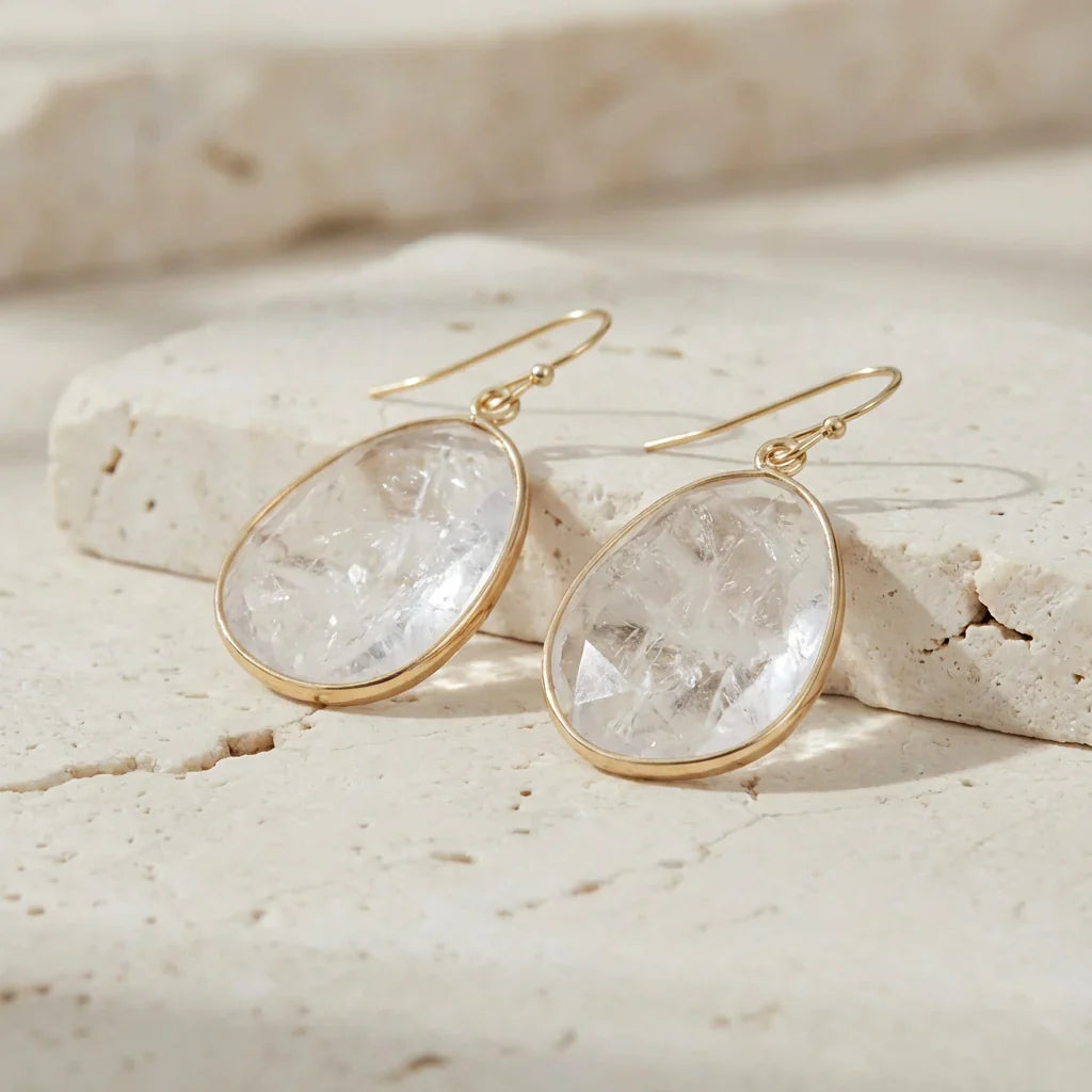 Piper | Purifying Clear Quartz Earrings