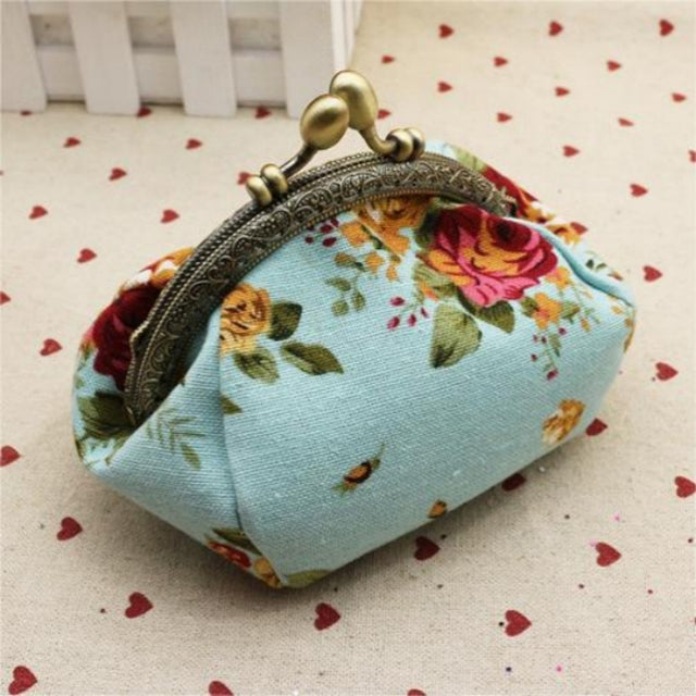 Hattie | Canvas Floral Coin Purse — Jarah Melbourne