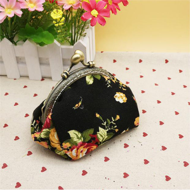 Hattie | Canvas Floral Coin Purse — Jarah Melbourne