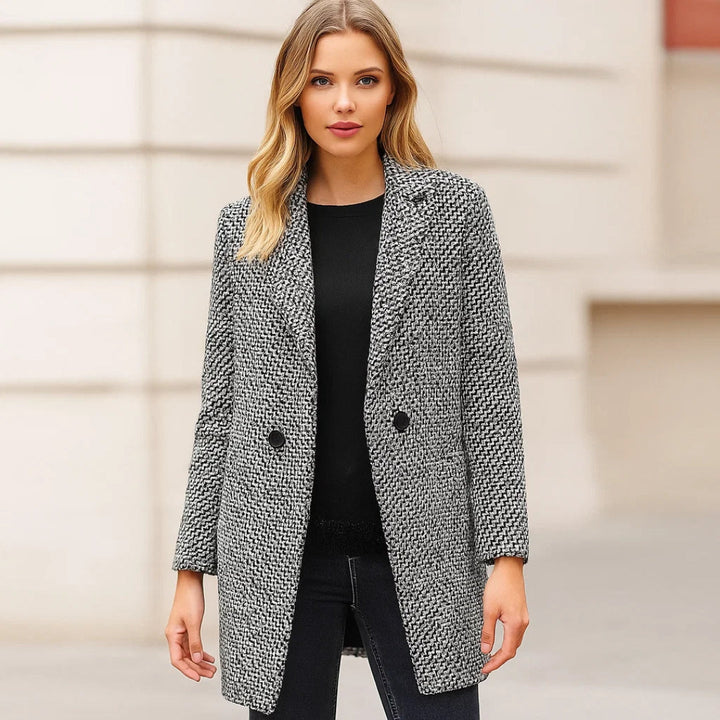 Caterina – Long Wool-Blend Jacket — Jarah Melbourne