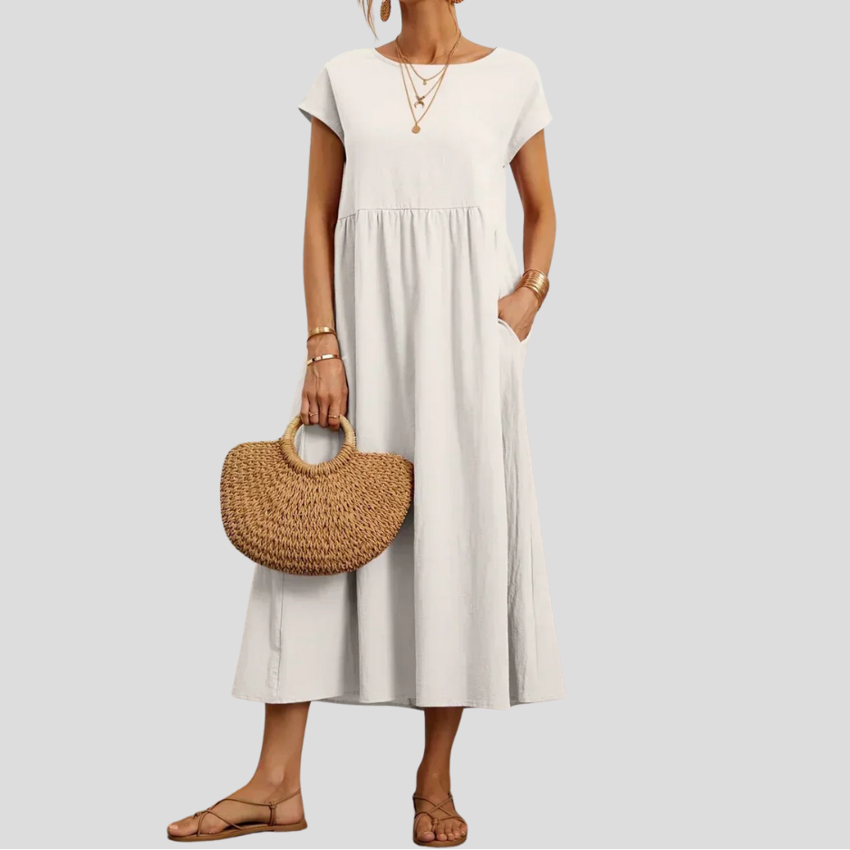 Anna | Elegant Comfort Midi Dress