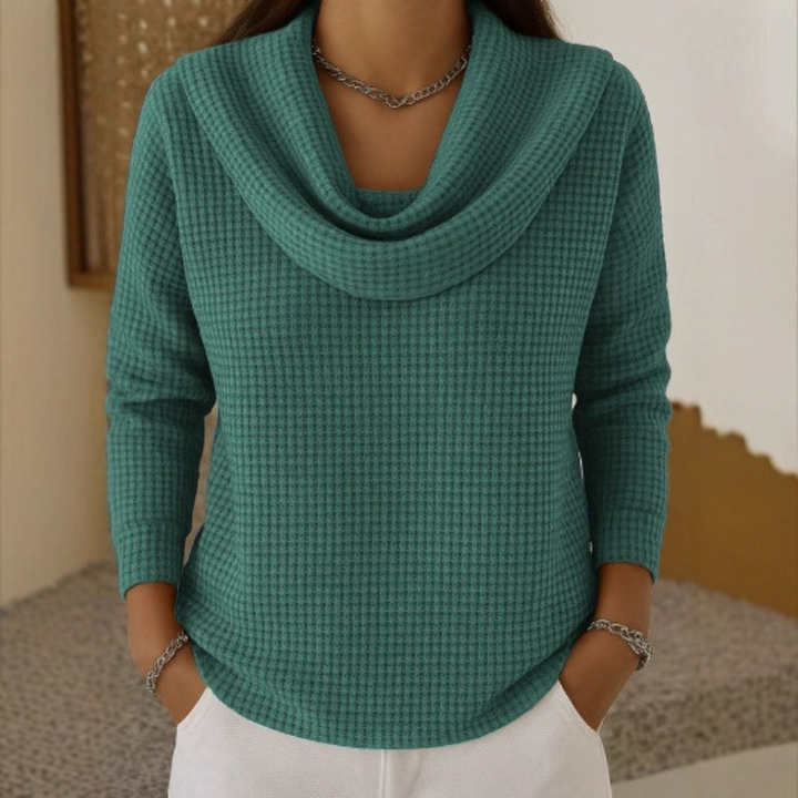 Amber – Waterfall-Neck Jumper — Jarah Melbourne