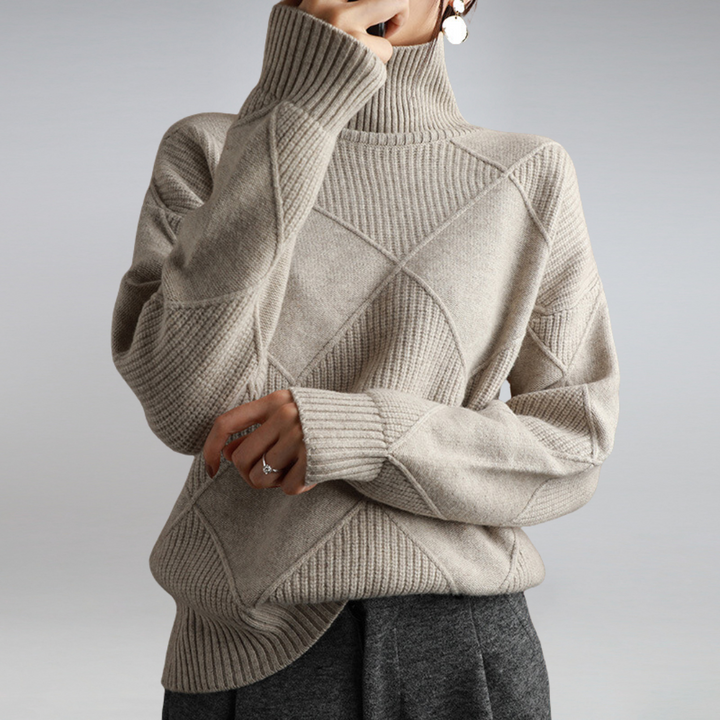 Ilse – Cashmere-Look Roll-Neck Jumper — Jarah Melbourne