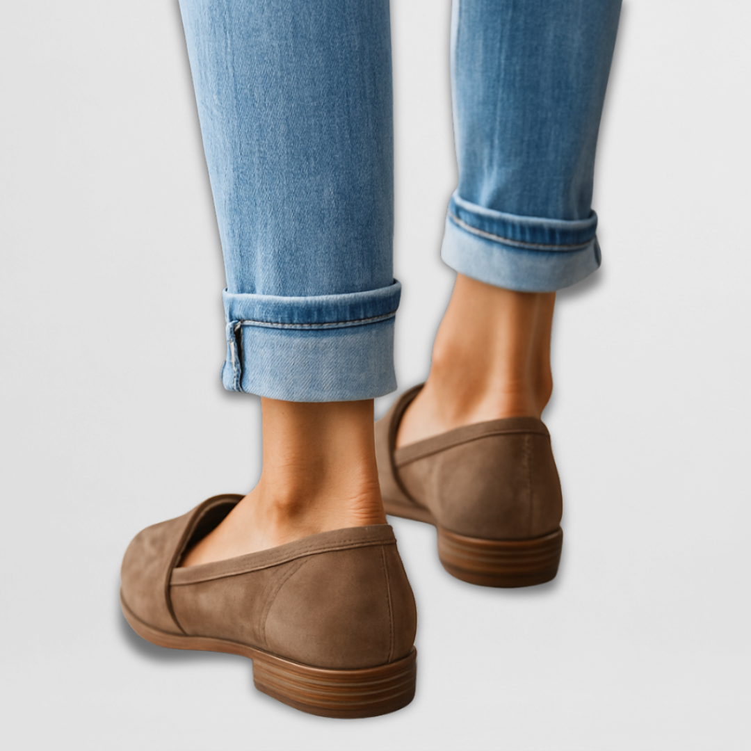 Nadia | Suede Loafers — Jarah Melbourne