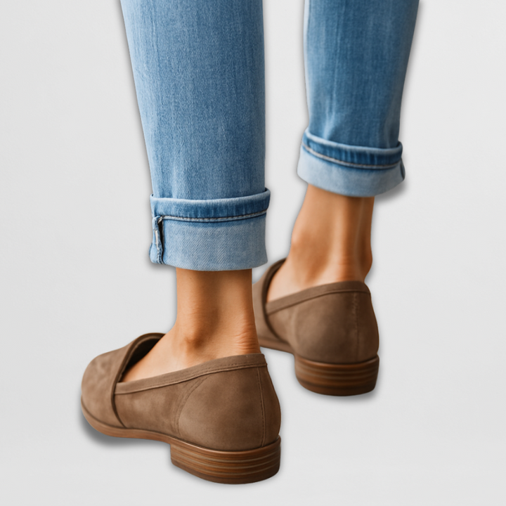 Nadia | Suede Loafers — Jarah Melbourne