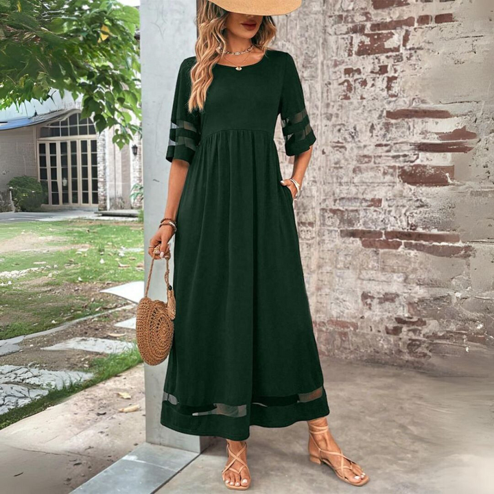 Aubrey Smooth Floral Midi Dress