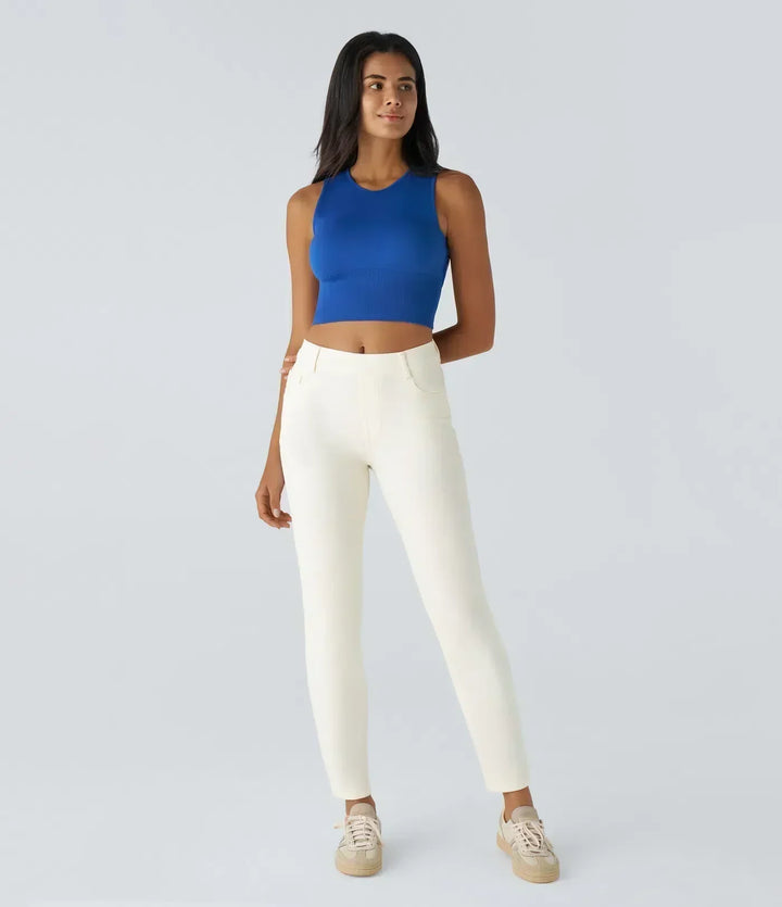 Naomi | High Waist Elastic Comfort Pants