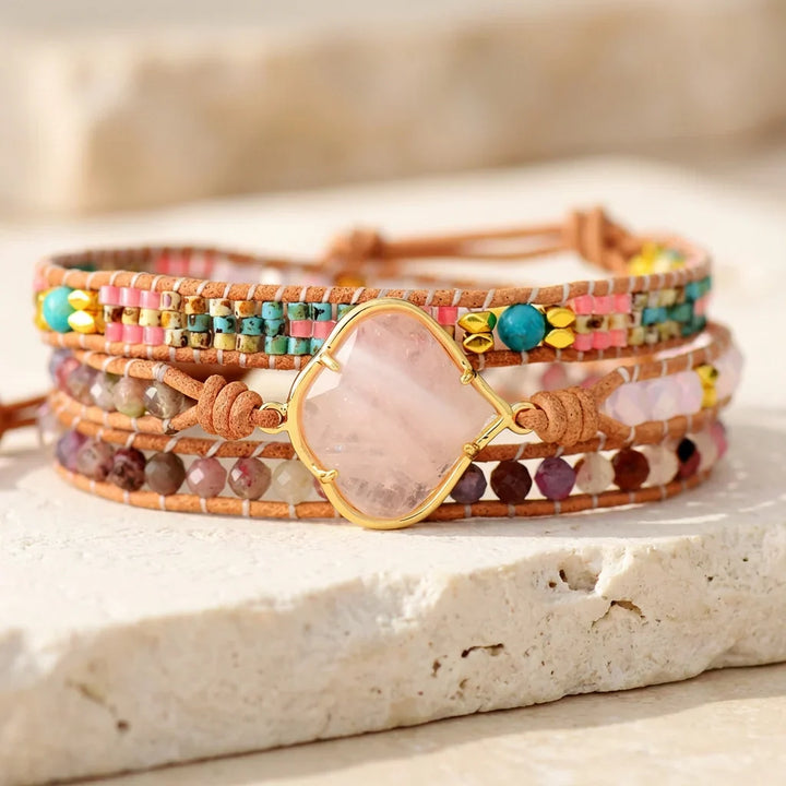 Elle | Tranquil Rose Quartz Bracelet
