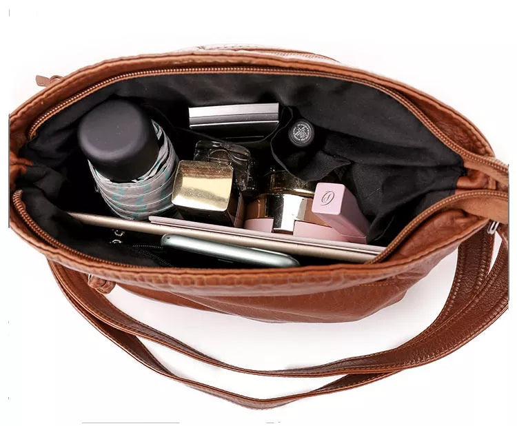 Juno | Veg-Tan Leather Shoulder Bag — Jarah Melbourne