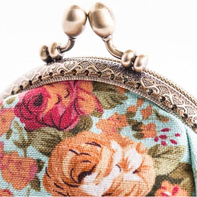Hattie | Canvas Floral Coin Purse — Jarah Melbourne