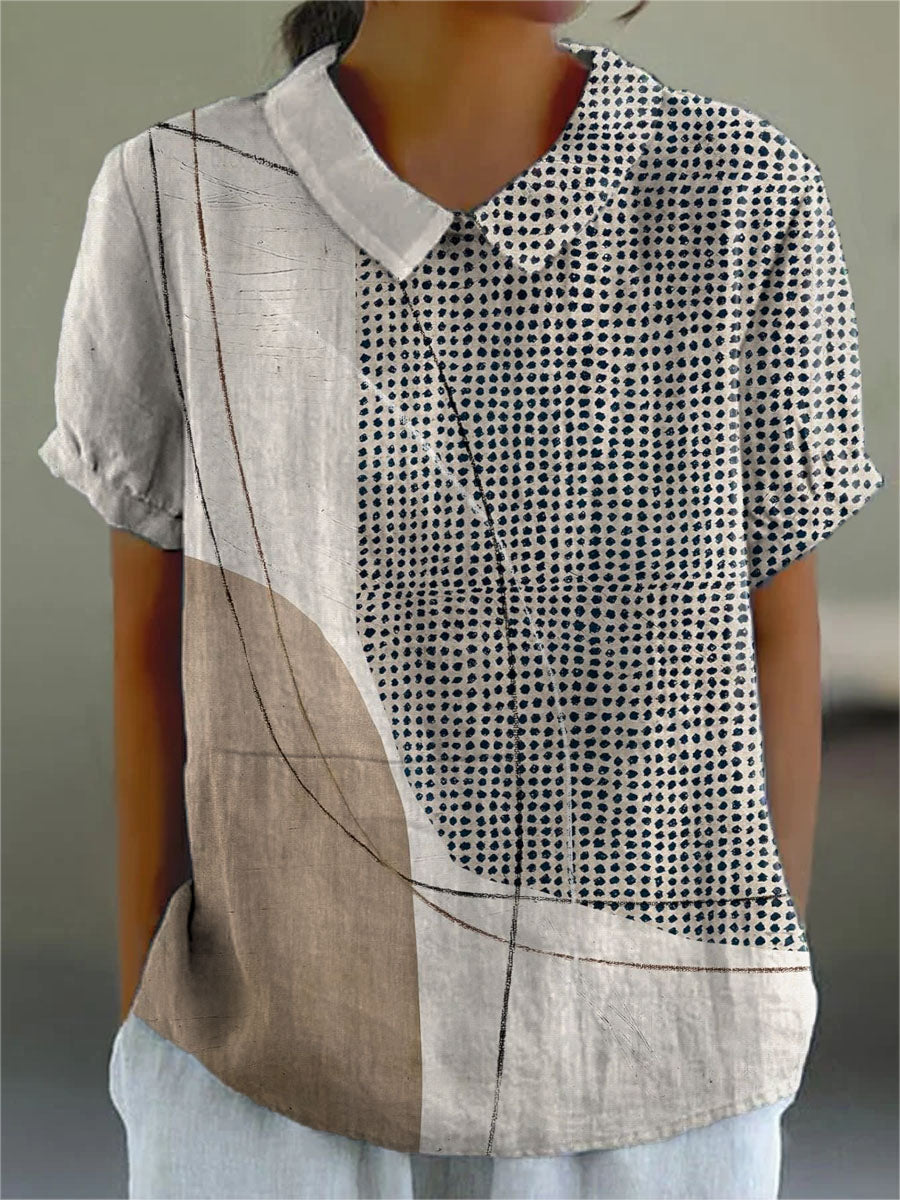Lana Abstract Dots Casual Shirt