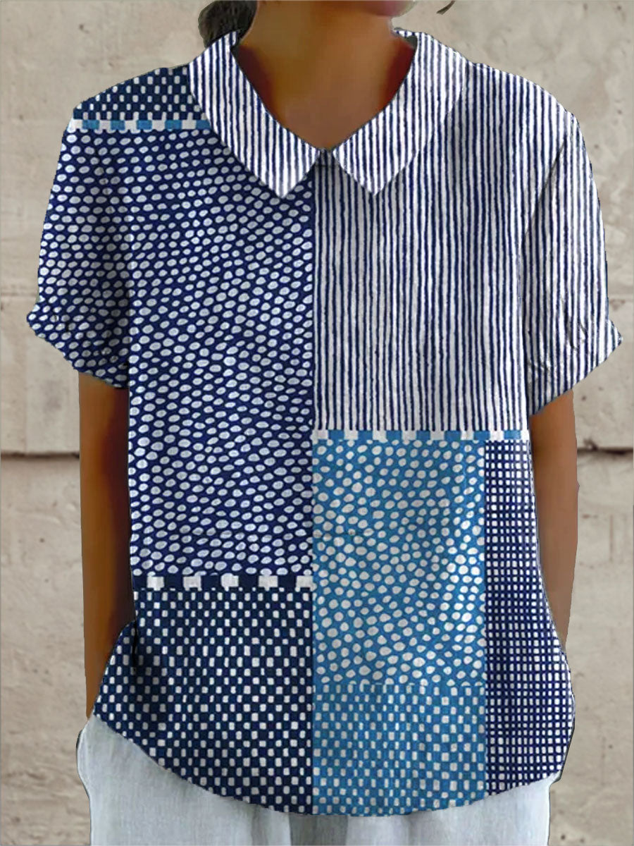 Allie Patchwork Print Shirt