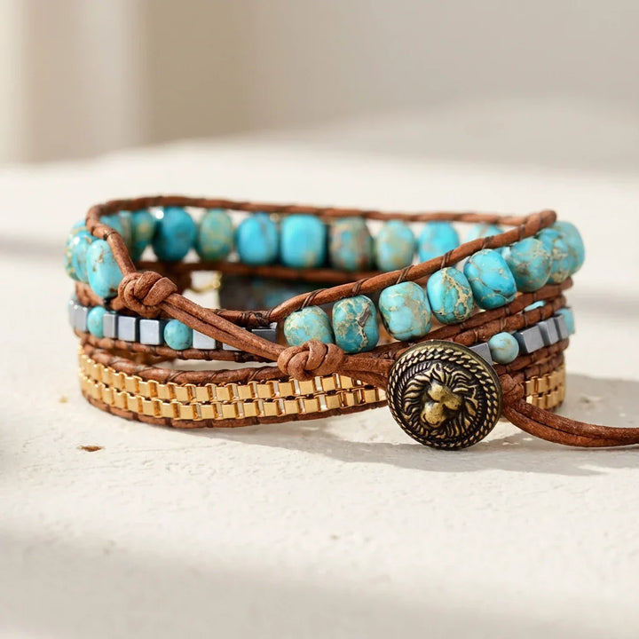 Vibrant Turquoise Statement Bracelet