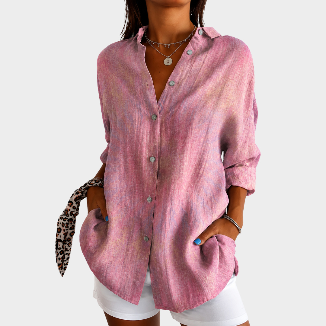 Odette colourful print blouse — Jarah Melbourne